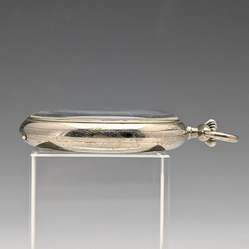 1935 Vintage Omega Pocket Watch Alloy Case Open Face Works Well